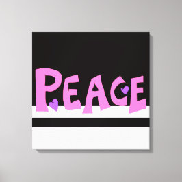 MAZIPOODLES Peace Pink Leinwanddruck