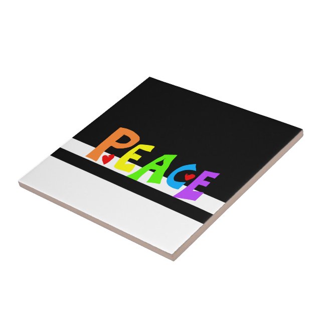 MAZIPOODLES Peace Rainbow Fliese (Seite)