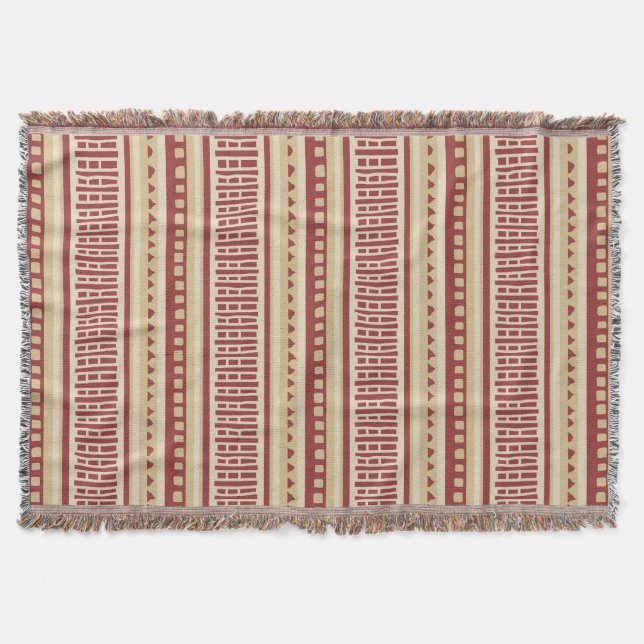 MAZIPOODLES Striped Ribbed Knitting Muster 010 Decke (Vorderseite)