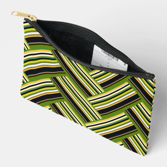 MAZIPOODLES Stripes Spaghetti 11 Herringbone  Zubehörtasche (Offen)