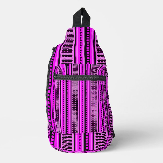MAZIPOODLES Strippengeflechtmuster 001 B Crossbody Bag (Vorderseite)