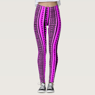 MAZIPOODLES Strippengeflechtmuster 001 B Leggings