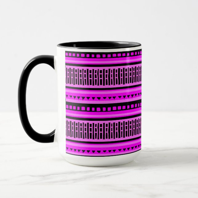 MAZIPOODLES Strippengeflechtmuster 002 B Tasse (Links)