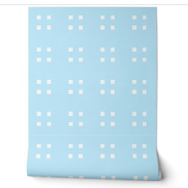 Mazipoodles Vier Quadrate - Pastellblau Weiß Tapete