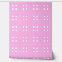 Mazipoodles Vier Quadrate - Rosa Weiß Tapete