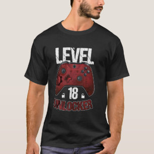 Mb35 Level 18 Freigeschaltet Lustig Cool Videospie T-Shirt