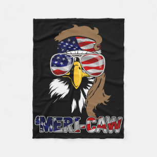 Mb35 Mullet Eagle meri-caw 4. Juli unabhängig Fleecedecke