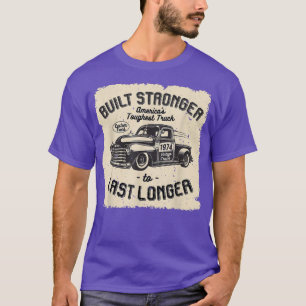 mb 1974 Vintager Lkw Geburtstag wurde stärker auf T-Shirt