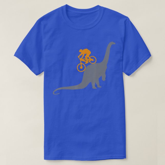 MB Dinosaur Dino Bike Mountain Bicycle Sport T-Shirt (Design vorne)