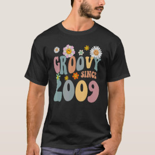 Mb Groovy Seit 2009 Retro Hippie Blume 13. Geburts T-Shirt