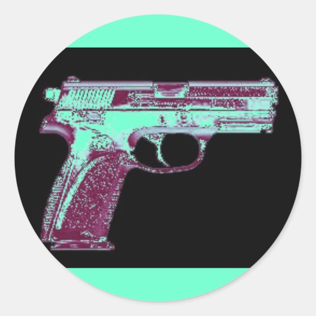 MB Pink Gun Stickers (Vorderseite)