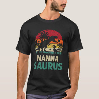 mb Vintag Nanna Saurus Funny Dino Vatertag Mo T-Shirt