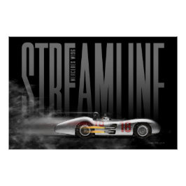 MB W196 Streamline Poster
