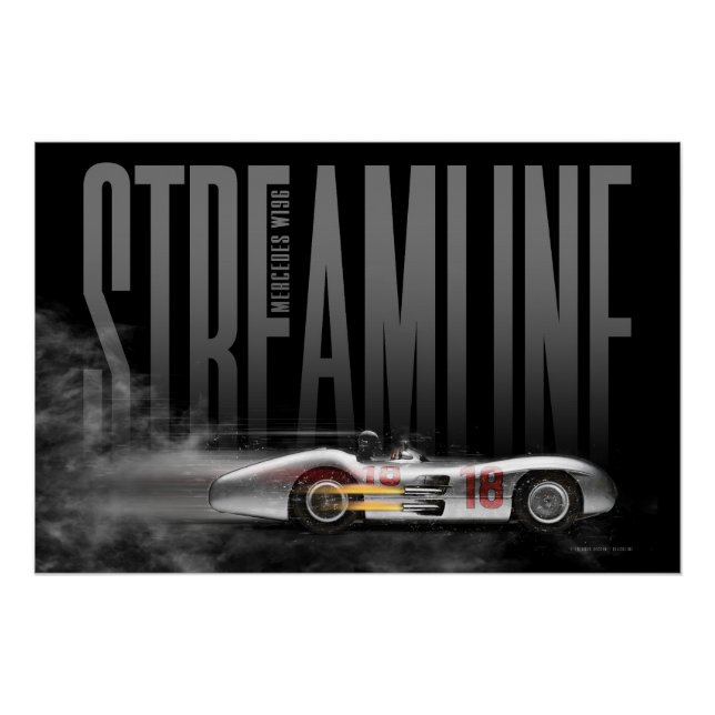 MB W196 Streamline Poster (Vorderseite)