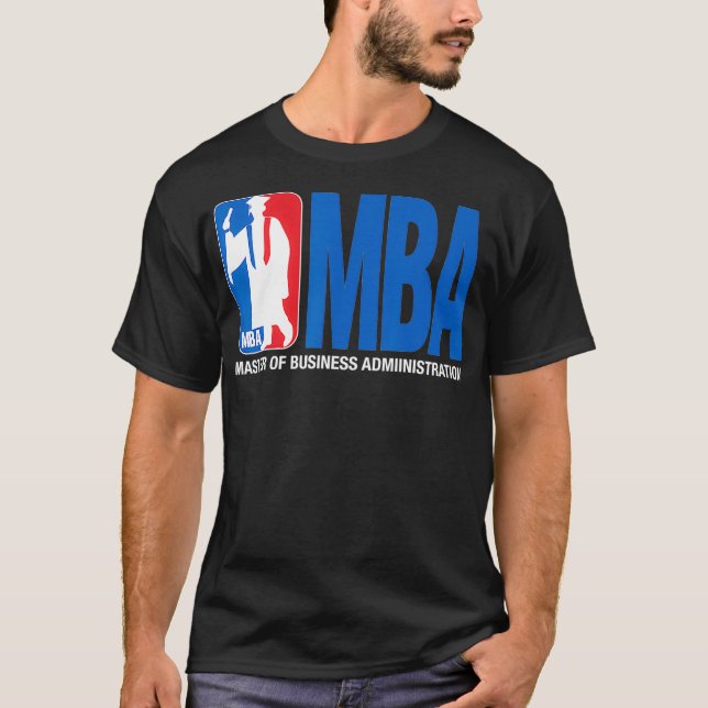 MBA-Abschluss-Geschenk Basketball Thema Pun Grad G T-Shirt (Vorderseite)