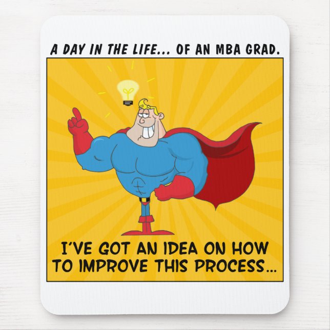 MBA-Absolvent kennen die Antworten zu allen Mousepad (Vorne)