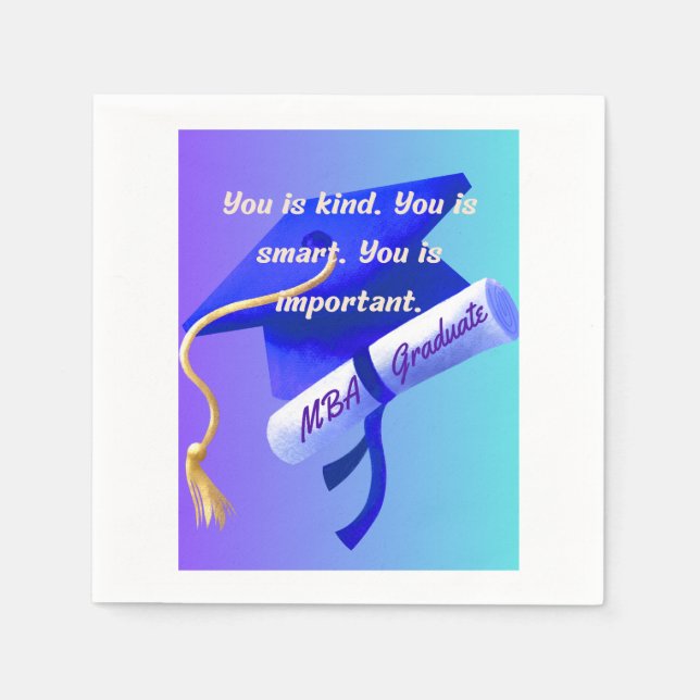 MBA-Geschenk Serviette (Vorderseite)