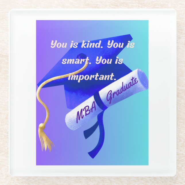 MBA Gift Glasuntersetzer (Vorderseite)