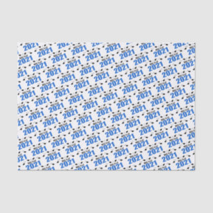 MBA Grad 2021 Abschluss Tissue Paper (Blau) Seidenpapier