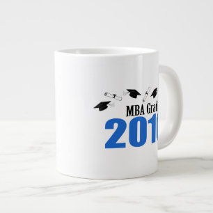 MBA Grad Klasse 2016 Karten und Diplome (blau) Jumbo-Tasse