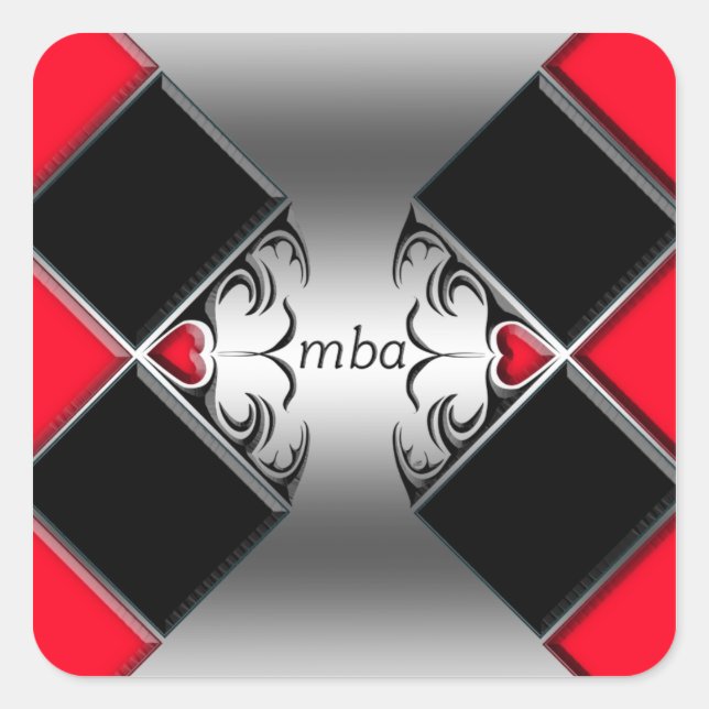 Mba Quadratischer Aufkleber (Vorderseite)