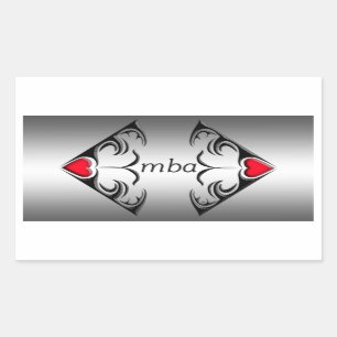 Mba Rechteckiger Aufkleber