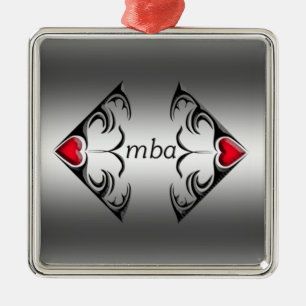 Mba Silbernes Ornament