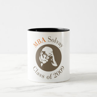 MBA Solvay - Klasse von 2009 Zweifarbige Tasse