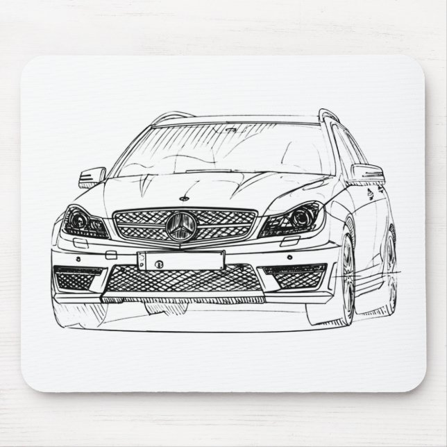 MBAMG C63 Anwesen 2012 Mousepad (Vorne)