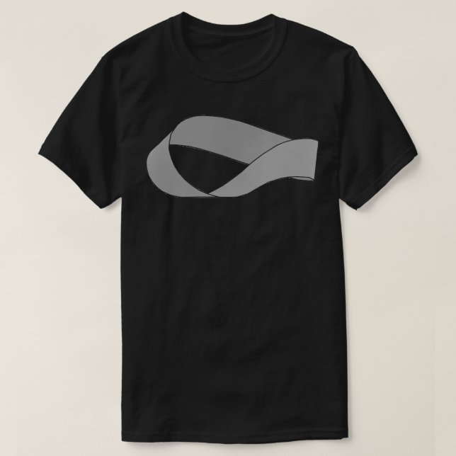 Mbius strip Silver T-Shirt (Design vorne)