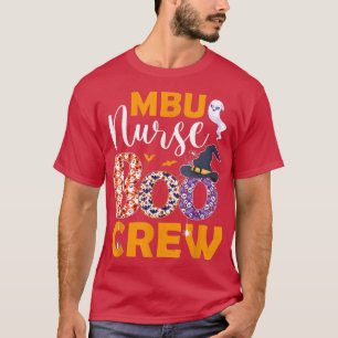 MBU Nurse Boo Crew Spooky Boo Ghost Halloween Kost T-Shirt