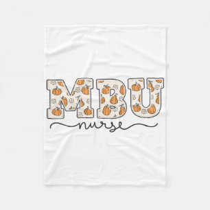 Mbu Nurse Pumpkin Fall Mother Fleecedecke