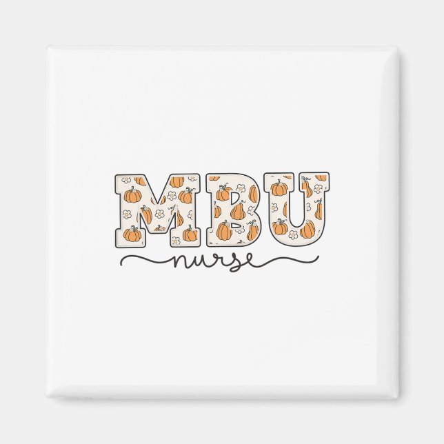 Mbu Nurse Pumpkin Fall Mother Magnet (Vorne)