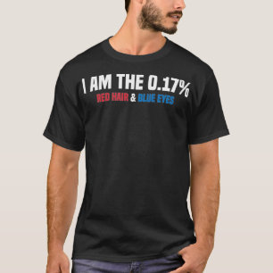 MC1R I Am 017 Prozent Red Hair Blue Eyes Funny T-Shirt