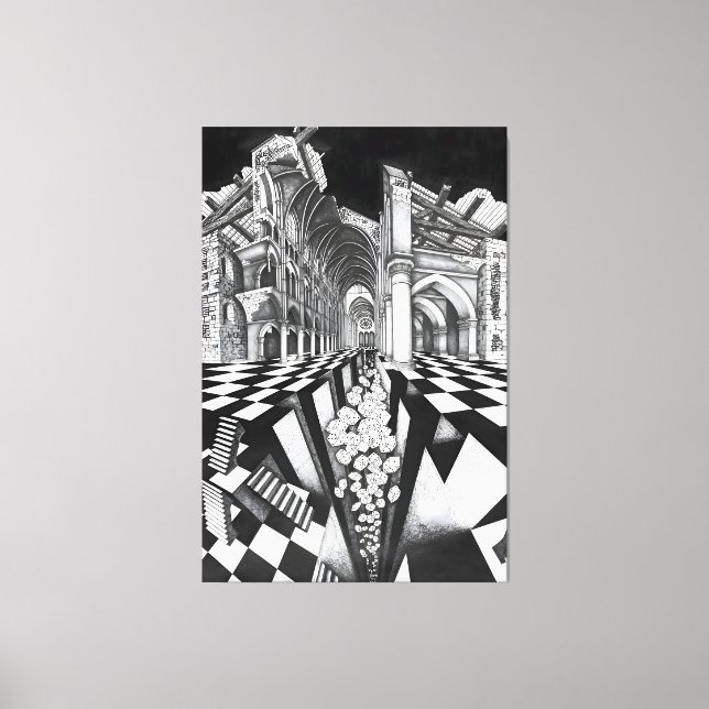 MC Escher Kunst Leinwanddruck (Vorderseite)