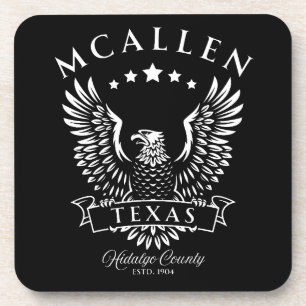 McAllen Hidalgo County Texas Vintage Adler Getränkeuntersetzer