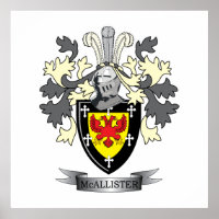 McAllister Family Crest Coat of Arms