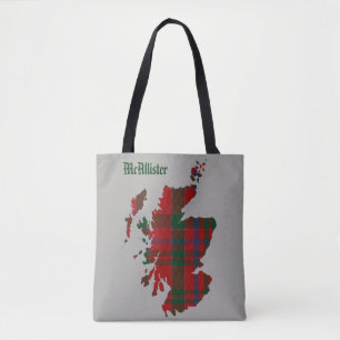 McAllister Tartan-Schottland-Karte Tasche