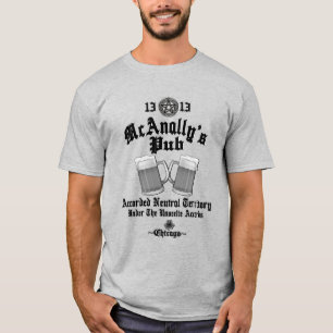 McAnally's Pub Schwarzes Logo T-Shirt