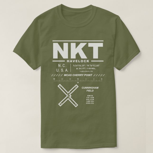 MCAS Cherry Point / Cunningham Field T-shirt NKT (Design devant)