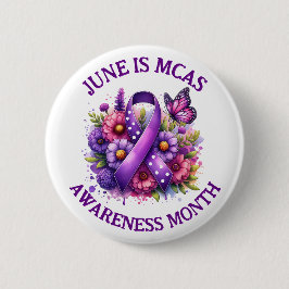 MCAS Mast Cell Activation Syndrome Awareness Button