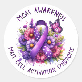 MCAS Mast Cell Activation Syndrome Awareness Runder Aufkleber