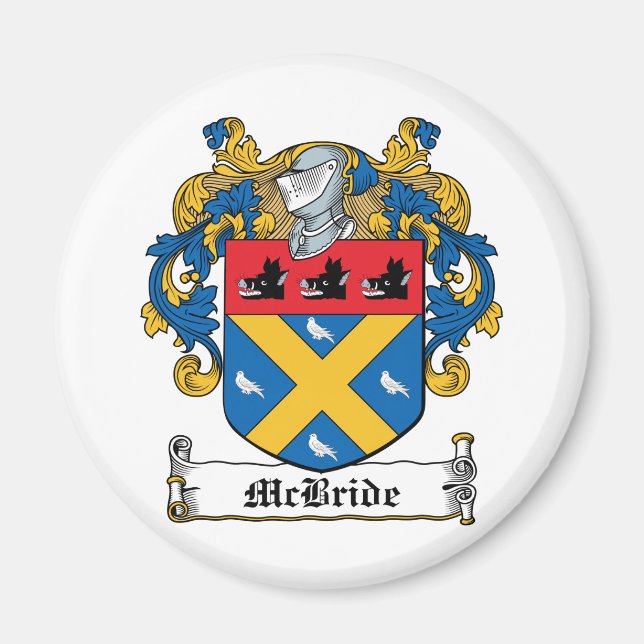 McBride-Familienwappen Magnet (Vorne)