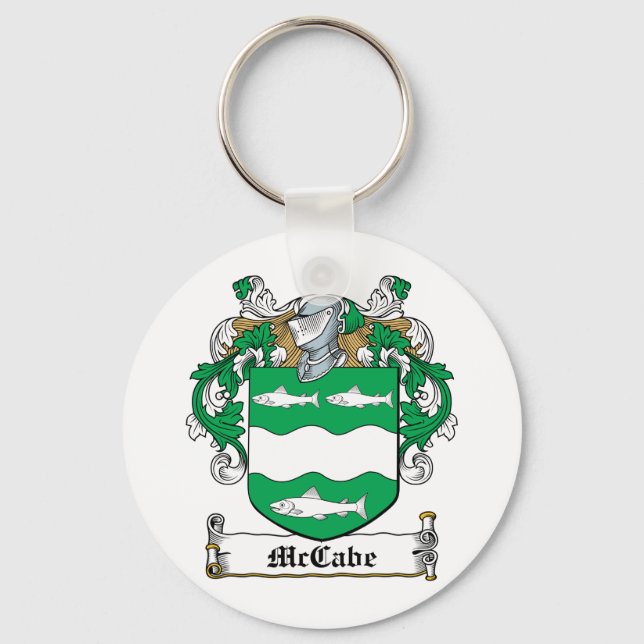 McCabe-Familienwappen Schlüsselanhänger (Vorderseite)
