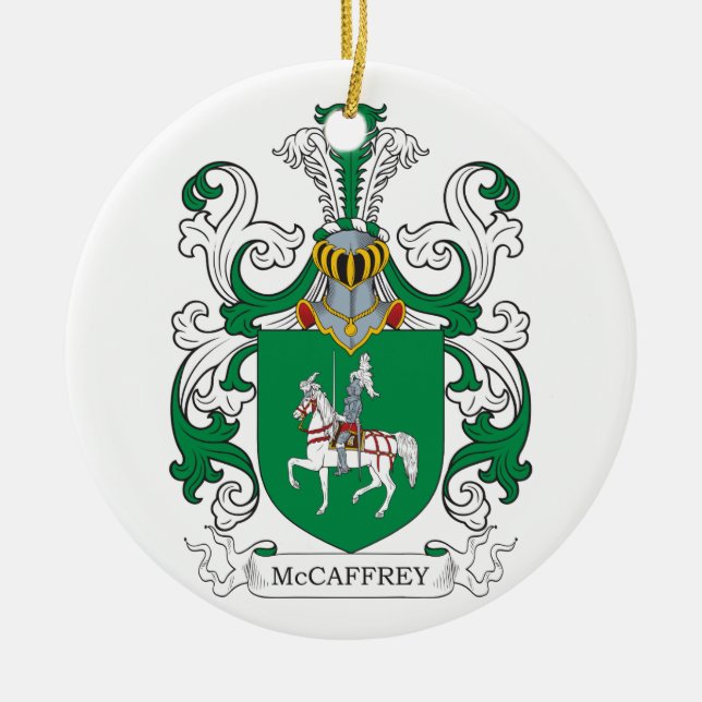 McCaffrey Wappen Keramik Ornament (Vorne)