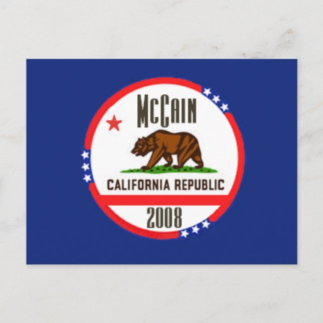 McCain CALIFORNIA Postcard Postkarte (Vorderseite)