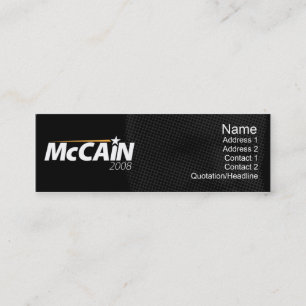 McCain - dünn Mini Visitenkarte