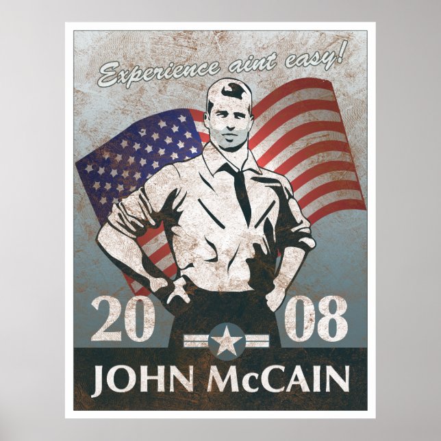 McCain Hero Vintage Poster (Vorne)