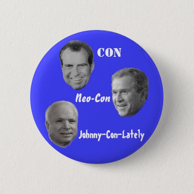 McCain Johnny-Betrug-Spät Knopf Button (Vorderseite)