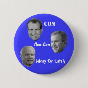 McCain Johnny-Betrug-Spät Knopf Button